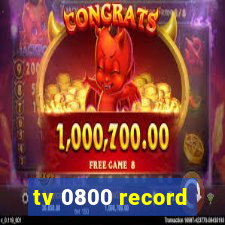 tv 0800 record